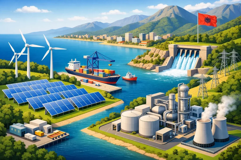 Arcata completa con impianti in Albania