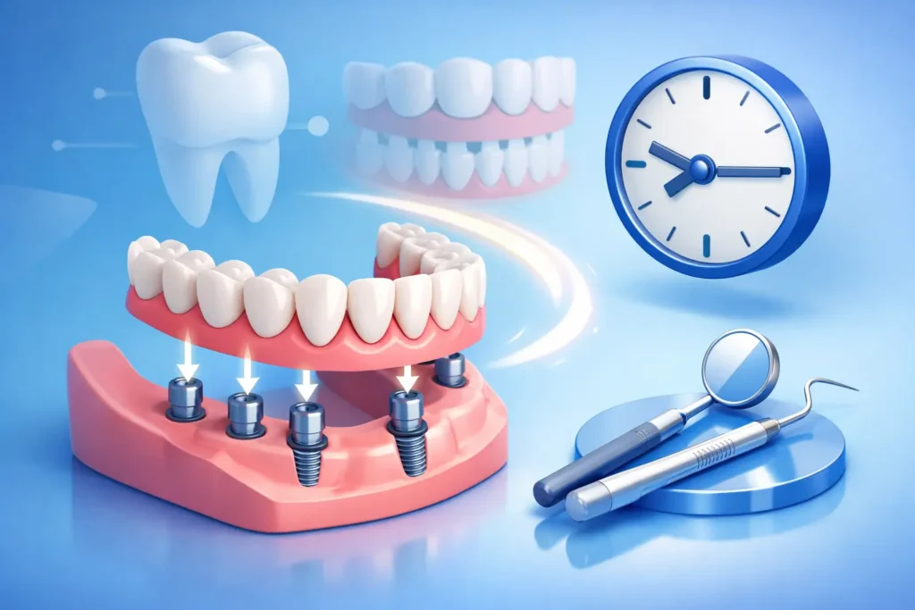 Denti fissi in 24 ore: come funziona