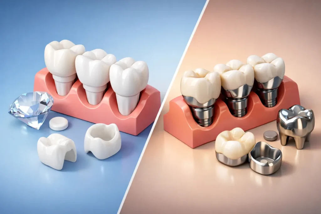 Zirconio vs metallo ceramica: cosa conviene