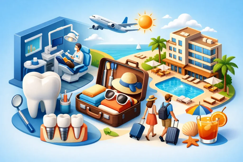 Pacchetto cure dentali con hotel cosa include