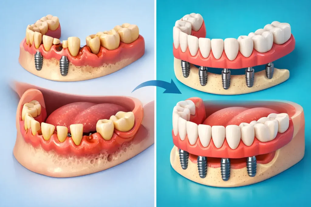 Prima e dopo All on 4: cosa cambia davvero